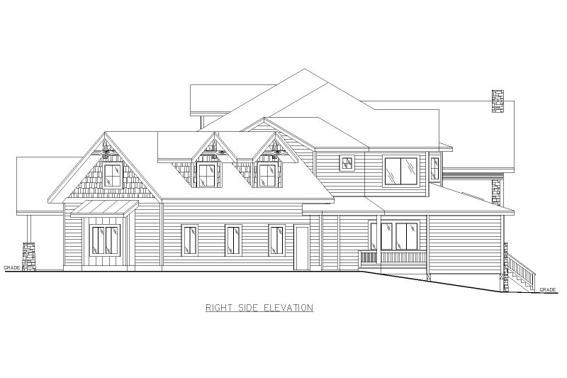 Home Plan - Exterior - Other Elevation 1 for Craftsman House Plan #117-954 - 6 bed, 8.5 bath