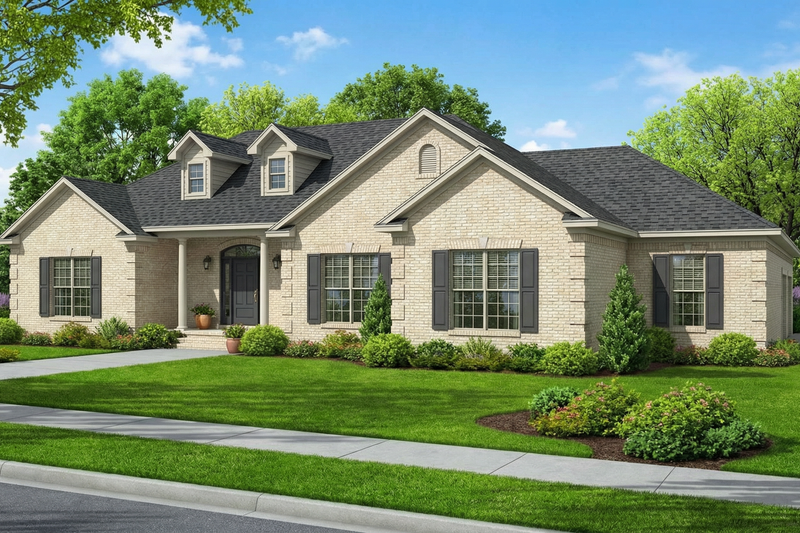 Home Plan - Traditional Exterior - Front Elevation Plan #17-648