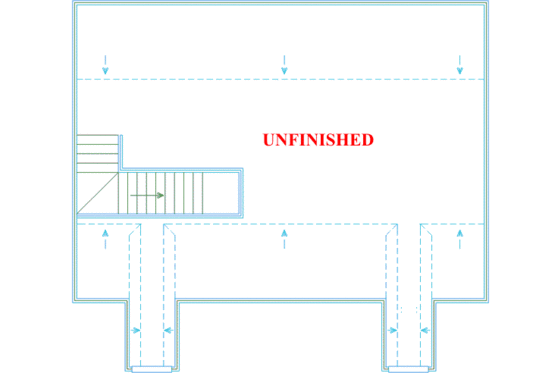 Floor Plan - Other Floor for Southern House Plan #63-111 - 4 bed, 3 bath