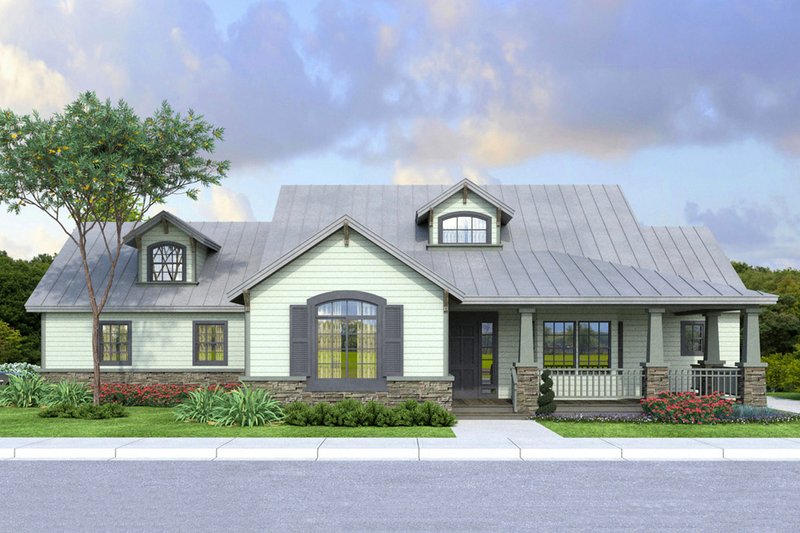 Home Plan - Country Exterior - Front Elevation Plan #124-984