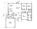 Ranch Style House Plan - 3 Beds 2 Baths 2065 Sq/Ft Plan #22-632 