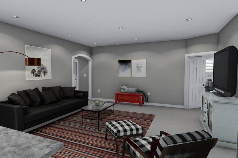 Dream House Plan - Interior - Family Room for Ranch House Plan #1060-42 - 3 bed, 2 bath