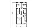 Modern Style House Plan - 2 Beds 2.5 Baths 1555 Sq/Ft Plan #20-2565 