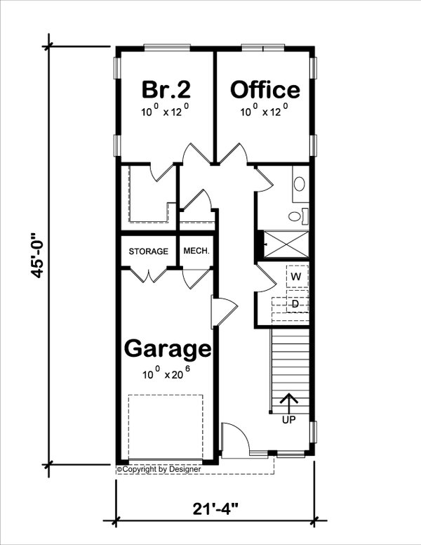 Modern Floor Plan - Main Floor Plan #20-2565