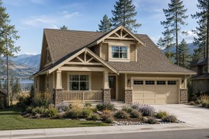 Dream House Plan - Exterior - Front Elevation for Craftsman House Plan #1100-156 - 3 bed, 2.5 bath