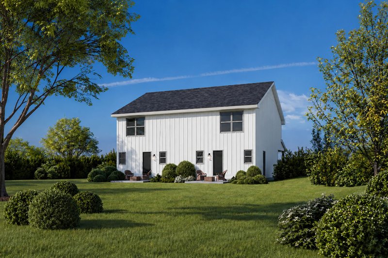 Architectural House Design - Exterior - Rear Elevation for Farmhouse House Plan #20-2629 - 3 bed, 2.5 bath