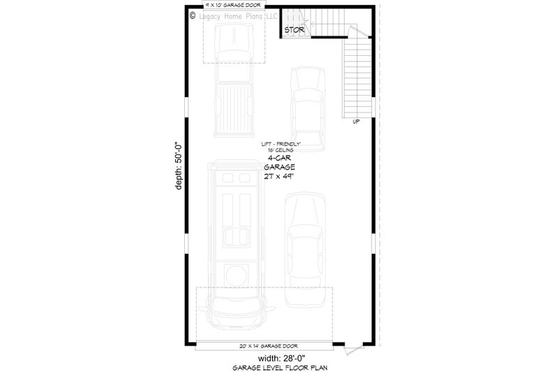 Dream House Plan - Floor Plan - Main Floor for Farmhouse House Plan #932-914 - 1 bed, 1 bath