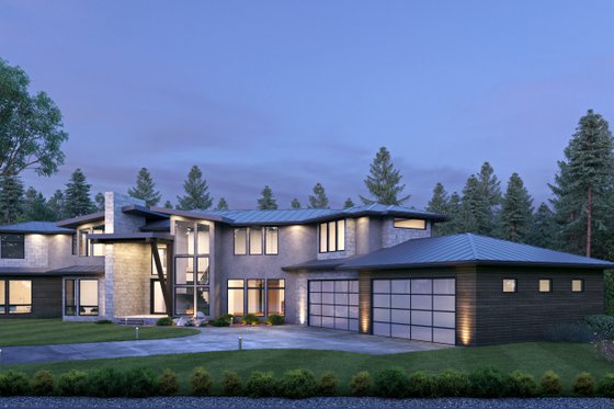 Exterior - Other Elevation for Contemporary House Plan #1066-151 - 4 bed, 4.5 bath