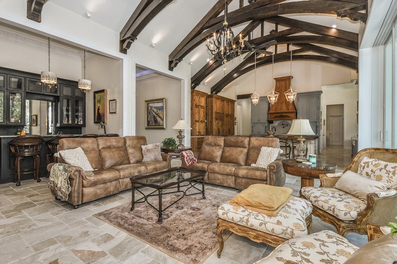 House Blueprint - Interior - Family Room 1 for Colonial House Plan #1058-222 - 4 bed, 5.5 bath