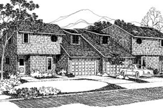 Exterior - Front Elevation House Plan #303-423 - 2 bed, 2 bath