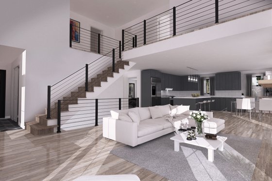 Interior - Family Room 1 for Cottage House Plan #23-2774 - 3 bed, 2.5 bath