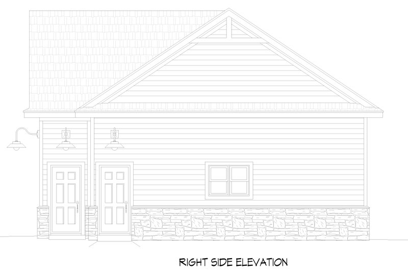 Architectural House Design - Exterior - Other Elevation 1 for Colonial House Plan #932-1160, 0 bath