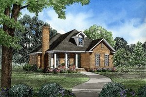 Traditional Exterior - Front Elevation Plan #17-178