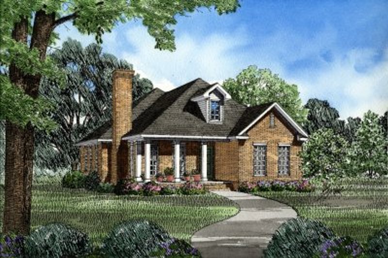 Traditional Style House Plan - 3 Beds 2 Baths 1660 Sq/Ft Plan #17-178