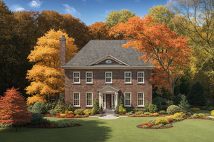 Colonial Exterior - Front Elevation Plan #30-368
