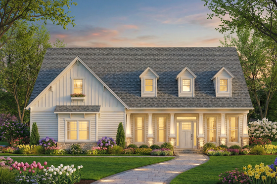 Exterior - Front Elevation 3 for Cottage House Plan #119-479 - 3 bed, 2.5 bath