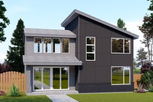 Dream House Plan - Contemporary Exterior - Front Elevation Plan #53-781