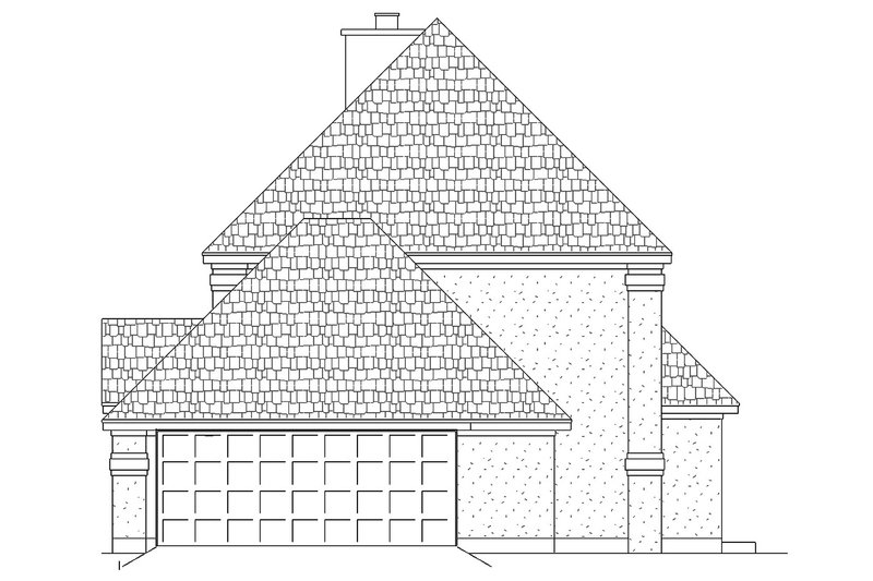 Dream House Plan - Right Side Elevation