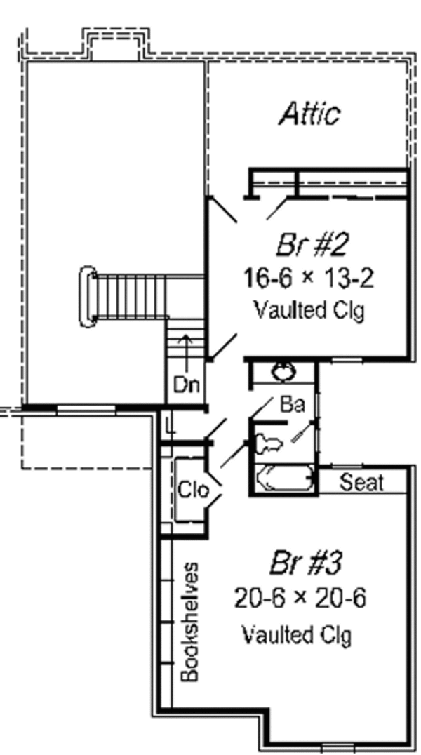 European Floor Plan - Upper Floor Plan #329-246