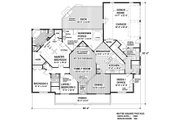 Country Style House Plan - 3 Beds 3 Baths 1992 Sq/Ft Plan #56-582 