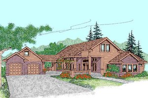 Traditional Exterior - Front Elevation Plan #60-243
