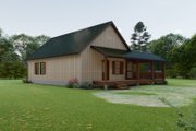 Bungalow Style House Plan - 1 Beds 2 Baths 1734 Sq/Ft Plan #1092-2 