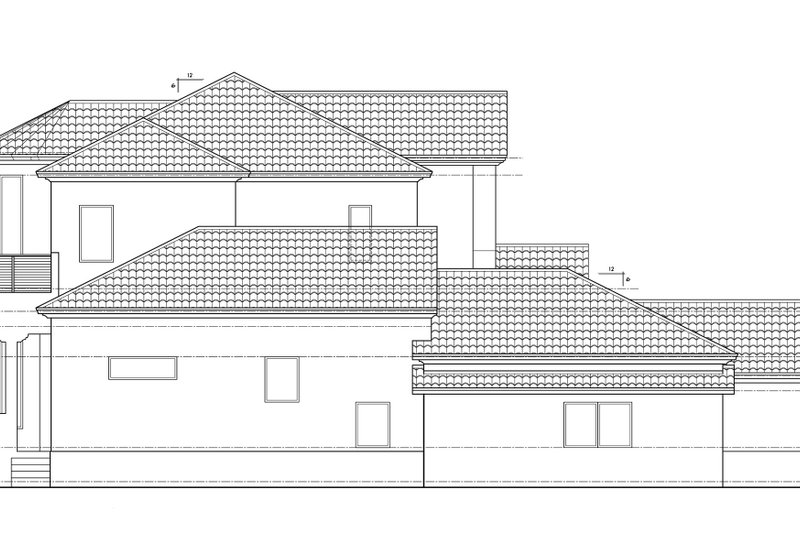 House Blueprint - Exterior - Other Elevation for Mediterranean House Plan #938-123 - 5 bed, 4.5 bath