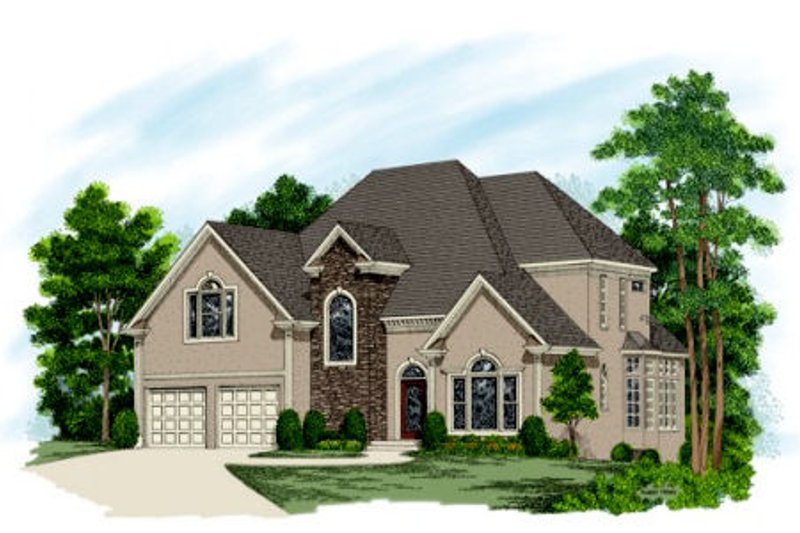 House Plan Design - European Exterior - Front Elevation Plan #56-216