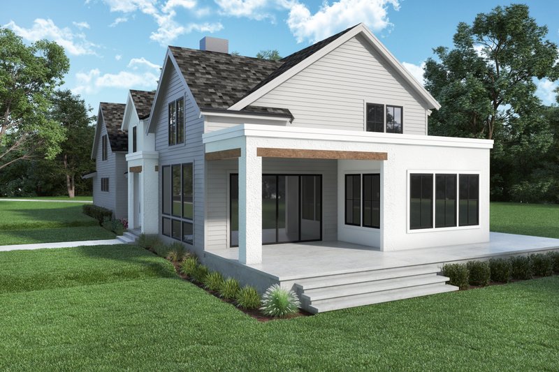 Architectural House Design - Exterior - Other Elevation 1 for Farmhouse House Plan #1070-133 - 5 bed, 3.5 bath
