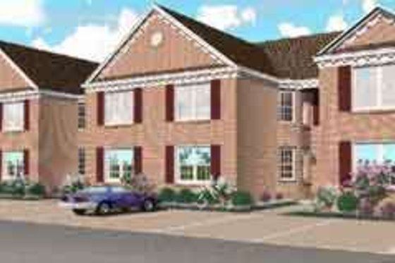Exterior - Front Elevation for Traditional House Plan #81-653 - 2 bed, 2 bath
