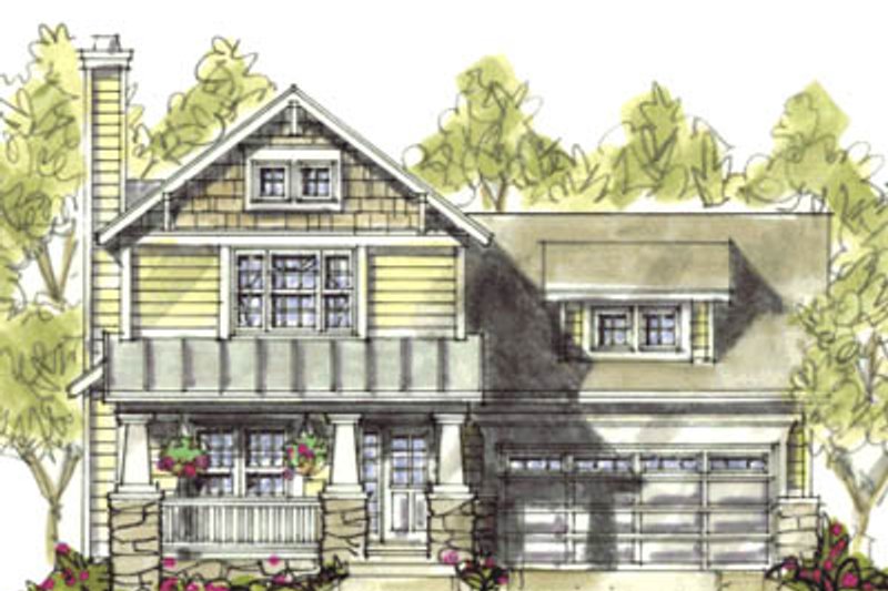 House Design - Craftsman Exterior - Front Elevation Plan #20-1219