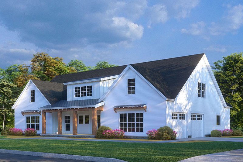 Home Plan - Farmhouse Exterior - Front Elevation Plan #923-292
