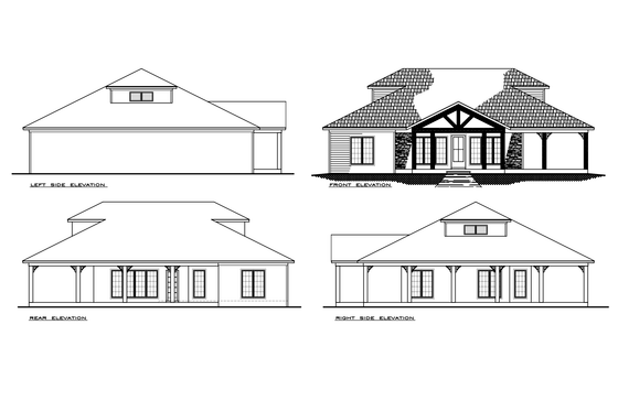 All four exterior elevations