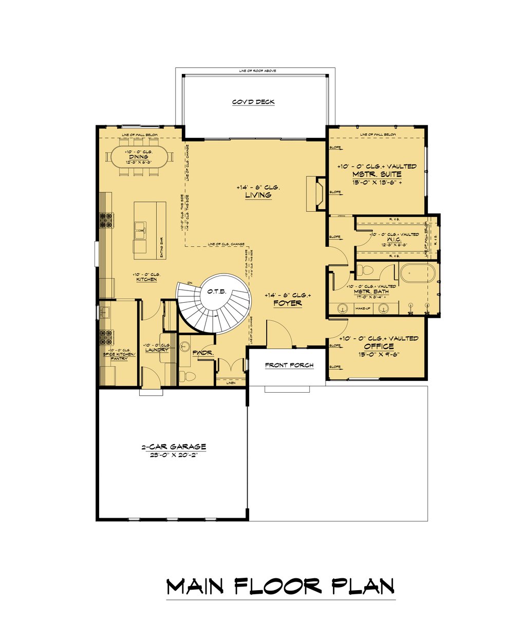 Contemporary Style House Plan - 3 Beds 4.5 Baths 3619 Sq/Ft Plan #1066 ...