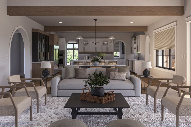 Dream House Plan - Interior - Family Room for Modern House Plan #455-393 - 5 bed, 4 bath