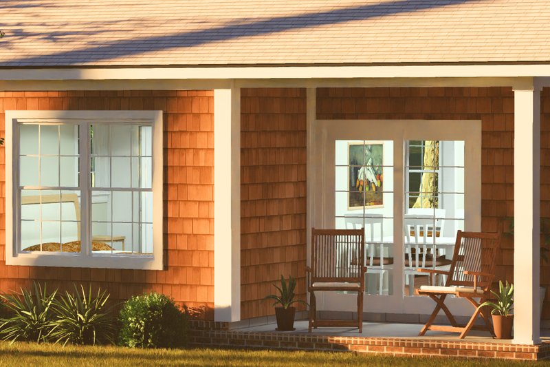 House Blueprint - Exterior - Other Elevation 8 for Cottage House Plan #513-2450 - 2 bed, 1 bath