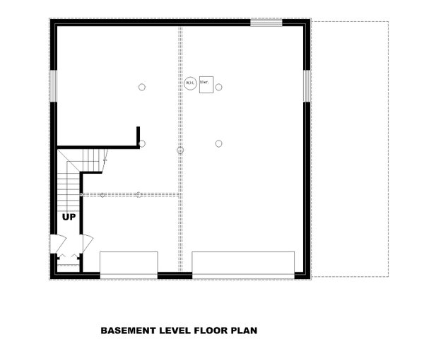 Log Floor Plan - Lower Floor Plan #117-1059