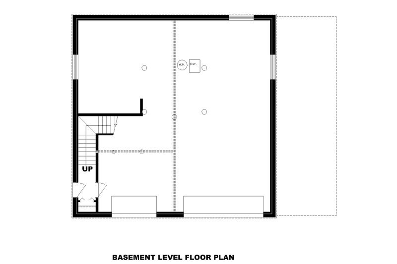 Home Plan - Floor Plan - Lower Floor for Log House Plan #117-1059 - 3 bed, 2.5 bath