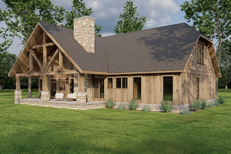 Home Plan - Exterior - Other Elevation 2 for Craftsman House Plan #17-2814 - 4 bed, 2 bath