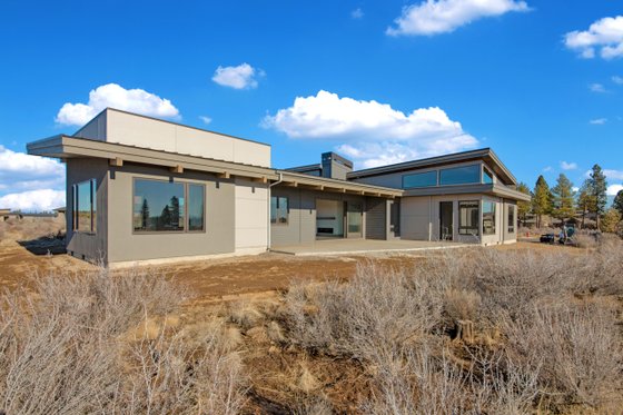 Exterior - Rear Elevation 2 for Modern House Plan #892-36 - 4 bed, 3.5 bath