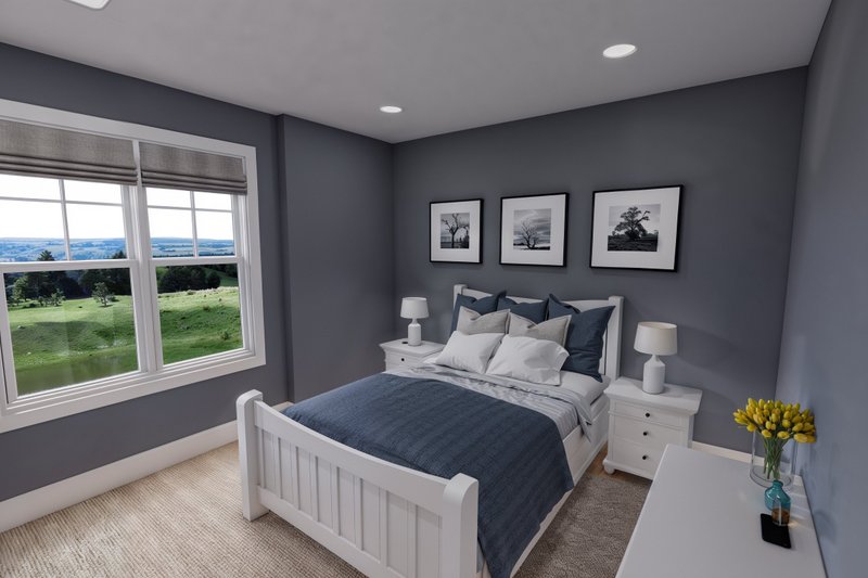 House Design - Interior - Bedroom 1 for Farmhouse House Plan #51-1449 - 4 bed, 4 bath