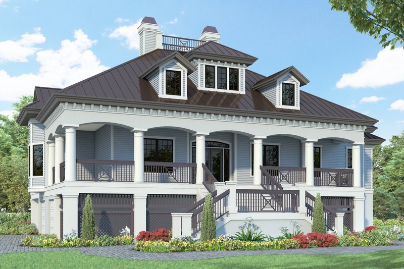 Home Plan - Southern Exterior - Front Elevation Plan #930-18