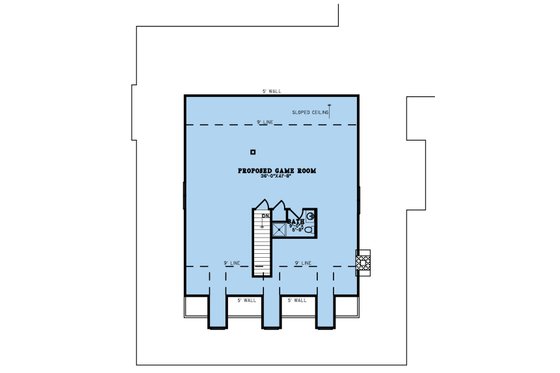 Floor Plan - Upper Floor for Farmhouse House Plan #923-259 - 4 bed, 2 bath