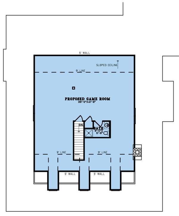 Architectural House Design - Farmhouse Floor Plan - Upper Floor Plan #923-259