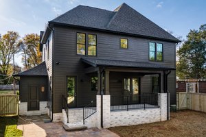 Exterior - Rear Elevation for Traditional House Plan #461-95 - 4 bed, 4 bath
