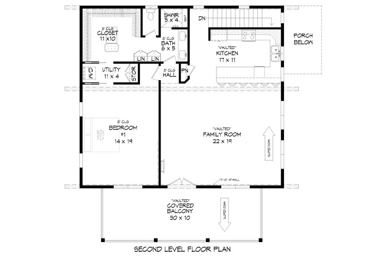 Modern Style House Plan - 2 Beds 2 Baths 2027 Sq Ft Plan #932-559 