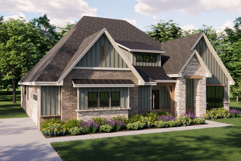 Dream House Plan - Exterior - Front Elevation 5 for Craftsman House Plan #1119-11 - 5 bed, 3 bath