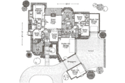 European Style House Plan - 4 Beds 3.5 Baths 3070 Sq/Ft Plan #310-392 
