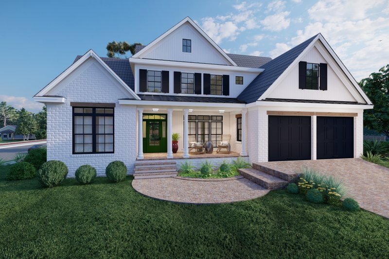 Dream House Plan - Craftsman Exterior - Front Elevation Plan #1094-3