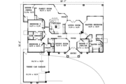 Adobe / Southwestern Style House Plan - 5 Beds 3 Baths 3113 Sq/Ft Plan #1-1099 
